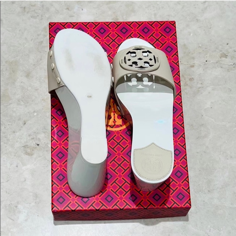 Tan Tory Burch sandals barely worn